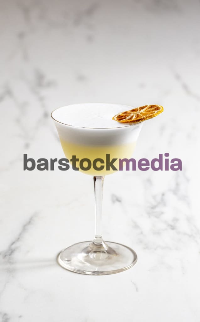 Egg White Sour On A Marble Counter Photo