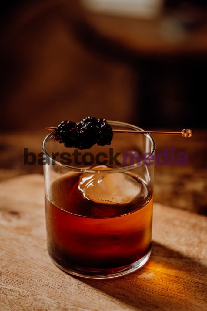 Blackberry Old Fashioned IV-Bar Stock Photos